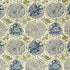 Katsugi fabric in indigo and green color - pattern number 2620932 - by Schumacher in the Exuberant Prints collection