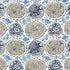 Katsugi fabric in blues color - pattern number 2620933 - by Schumacher in the Exuberant Prints collection