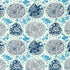 Katsugi fabric in cobalt and turquoise color - pattern number 2620935 - by Schumacher in the Exuberant Prints collection