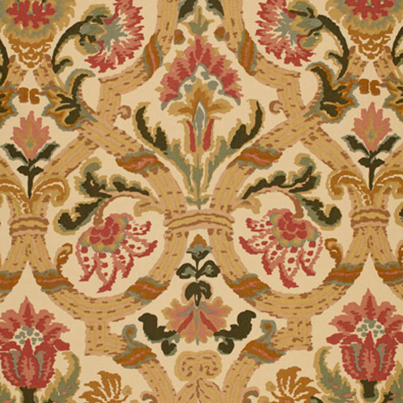 Halstead fabric in rose and gold color - pattern number 2638929 - by Schumacher in the A Country Life collection