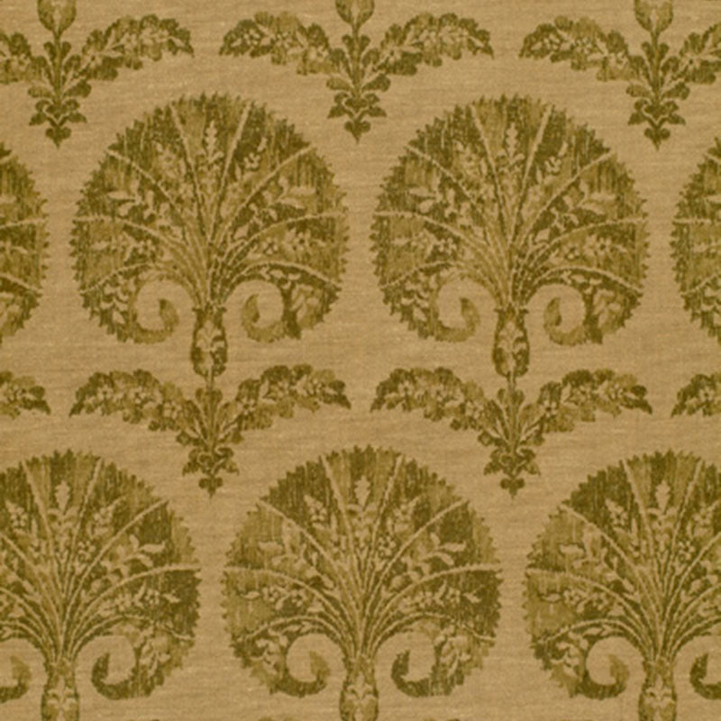 Tasha Carnation fabric in basil color - pattern number 2643391 - by Schumacher in the Classic Prints collection