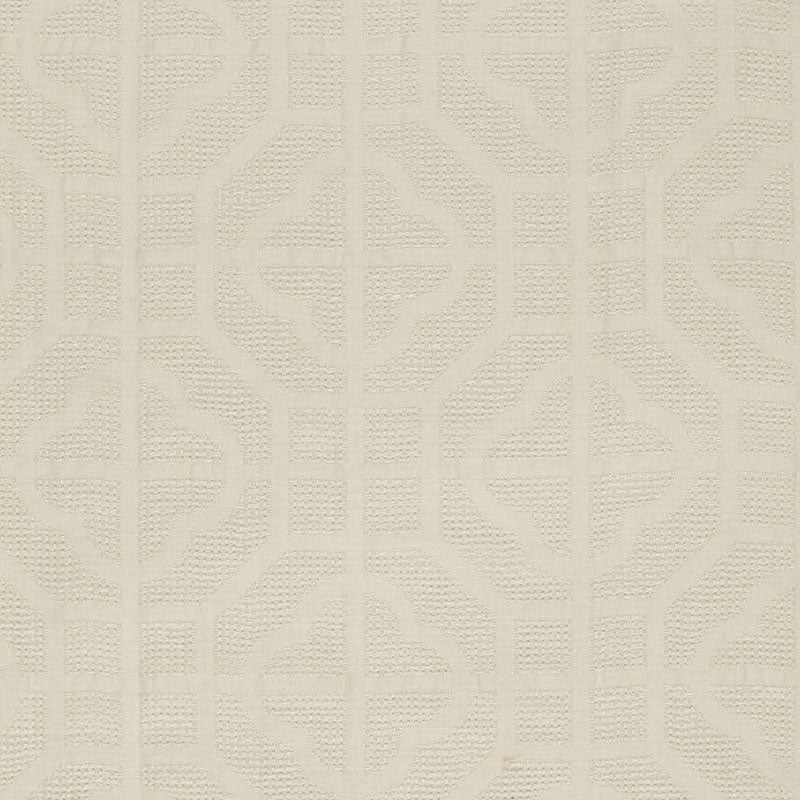 Crossbridge Casement fabric in ivory color - pattern number 2643590 - by Schumacher in the Radiance Sheers collection