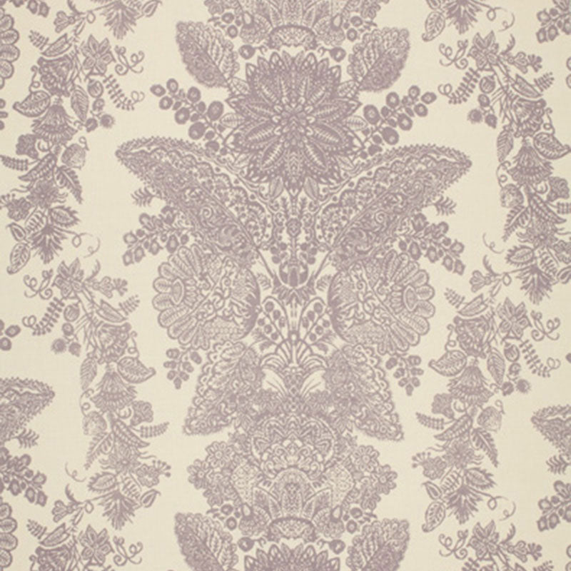 Lace fabric in orchid color - pattern number 2643832 - by Schumacher in the Exuberant Prints collection