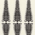 Fern Tree fabric in noir creme color - pattern number 2643880 - by Schumacher in the Orient Express collection