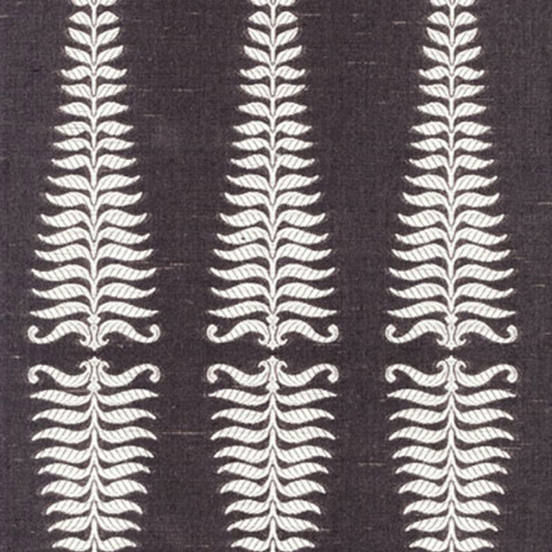 Fern Tree fabric in ivory grey flannel color - pattern number 2643881 - by Schumacher in the Orient Express collection