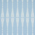 Fern Tree fabric in ivory and sky color - pattern number 2643884 - by Schumacher in the Rhapsody In Blue collection