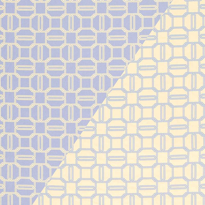 Emerald Cut fabric in bristol and ivory color - pattern number 2643903 - by Schumacher in the Tessera collection