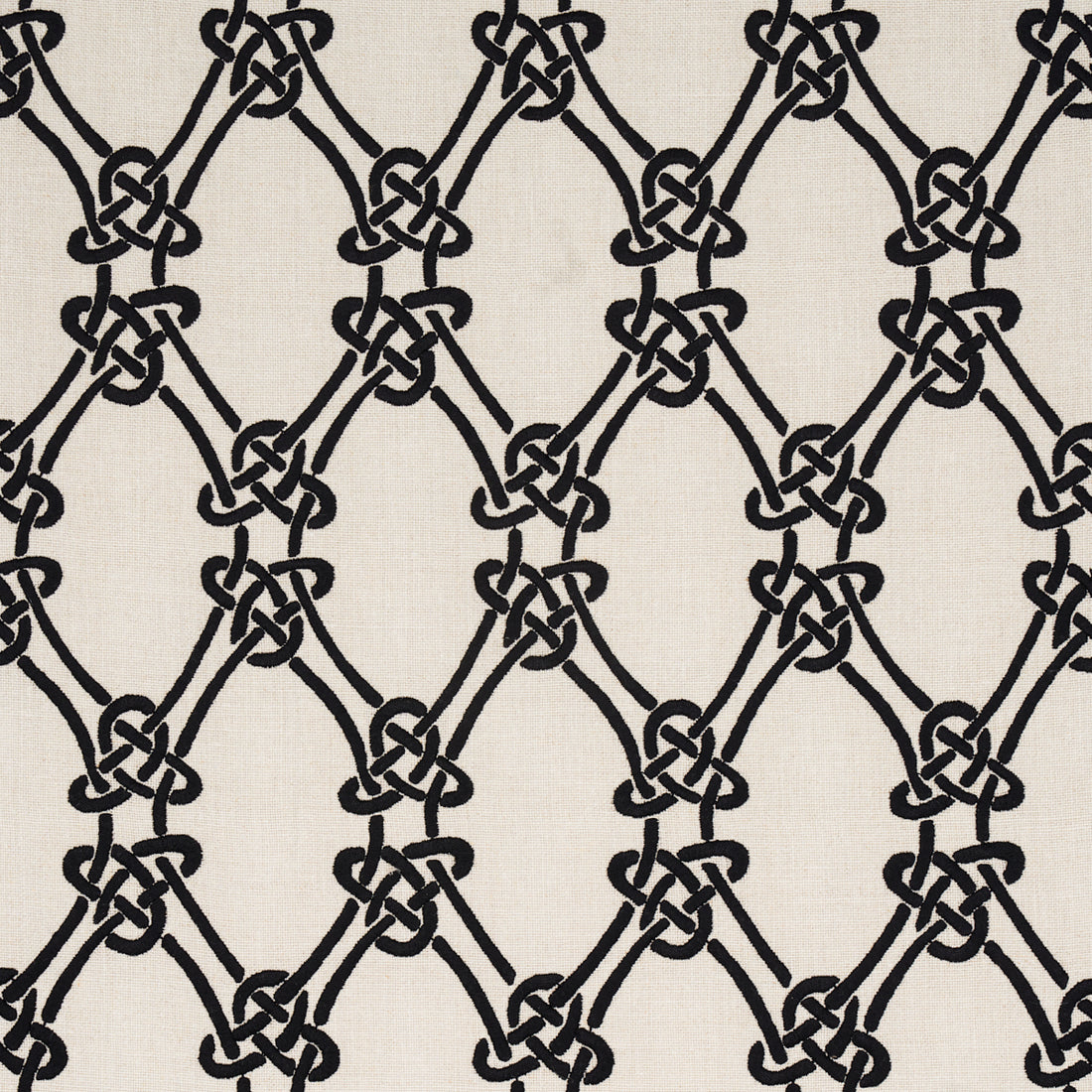 Gordian Weave fabric in ebony on greige color - pattern number 2643920 - by Schumacher in the Au Naturel collection