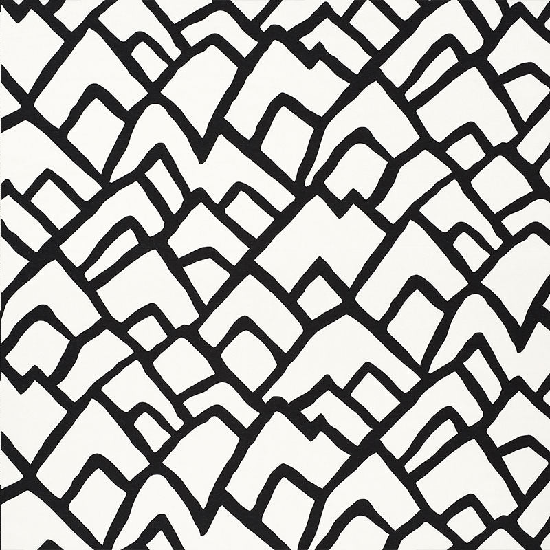 Zimba fabric in ebony color - pattern number 2644336 - by Schumacher in the Modern Prints collection