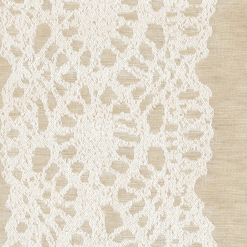 Lace Lisere fabric in linen color - pattern number 2644441 - by Schumacher in the Perennial Favorites collection