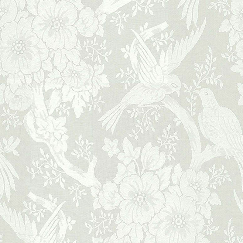 Jacquard Sheer II fabric in ivory color - pattern number 32545 - by Schumacher in the Palazzo collection