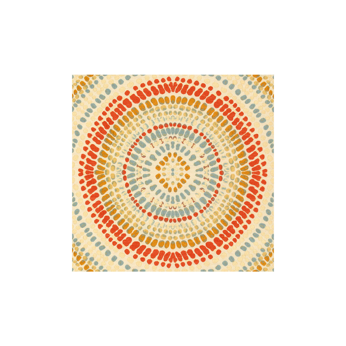 Painted Mosaic fabric in coral color - pattern 32987.519.0 - by Kravet Couture in the Modern Colors III collection