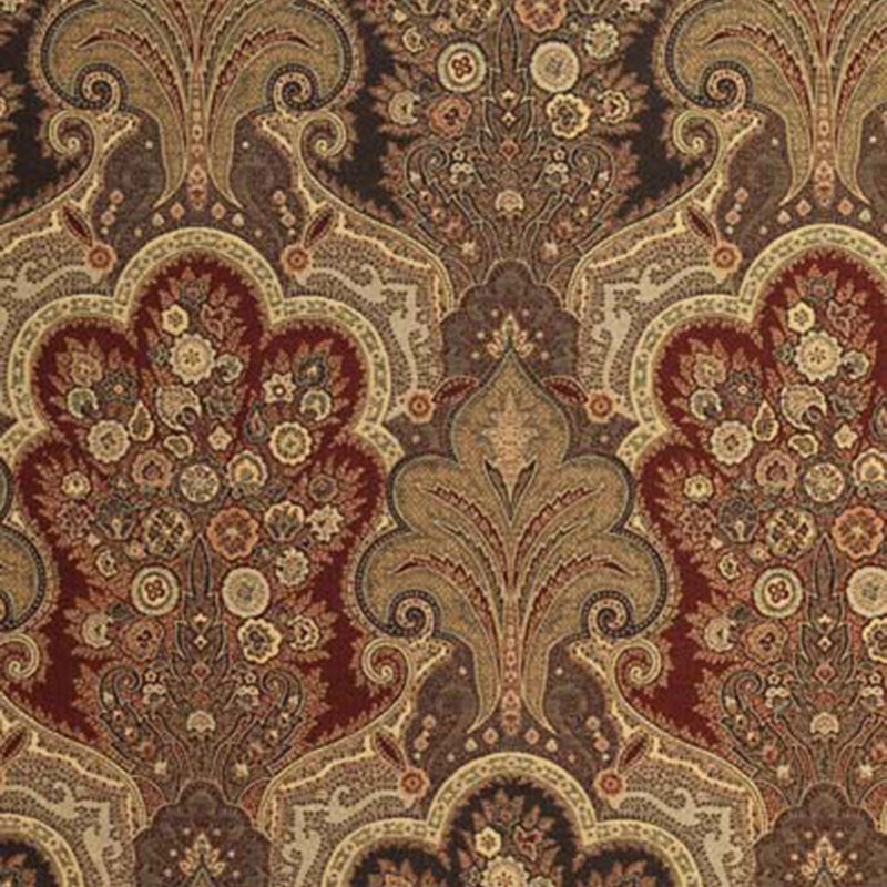 New Castle Paisley fabric in cranberry color - pattern number 3362013 - by Schumacher in the Chroma collection