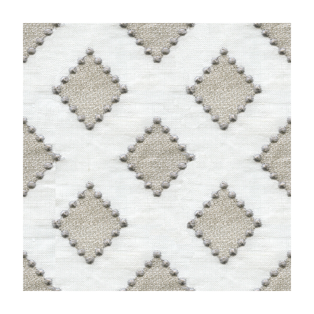 Diamondots fabric in linen color - pattern 34267.1611.0 - by Kravet Basics in the Sarah Richardson Harmony collection