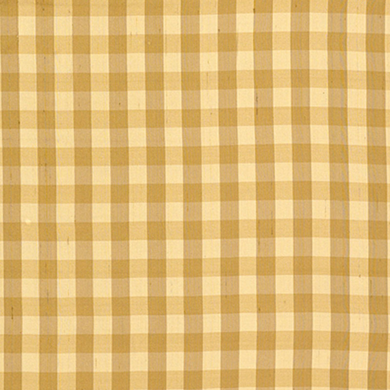 Inglebury Silk Check fabric in coin color - pattern number 3439001 - by Schumacher in the Calypso collection