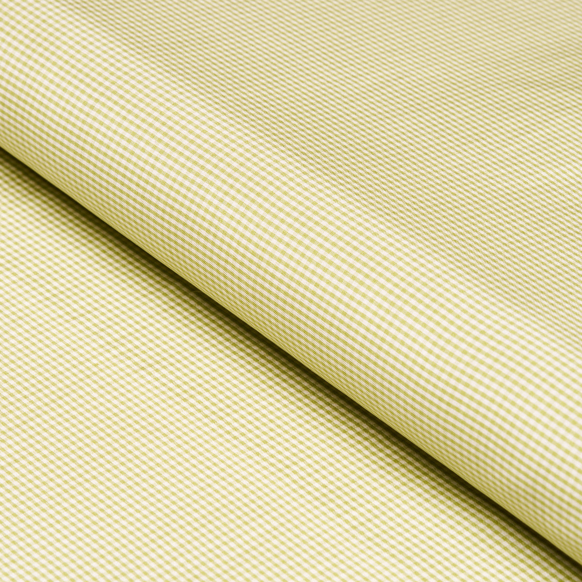 Dalton Silk Gingham fabric in chartreuse color - pattern number 3449006 - by Schumacher in the Chroma collection
