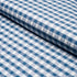 Ingrid Silk Check fabric in blue color - pattern number 3453004 - by Schumacher in the Rhapsody In Blue collection