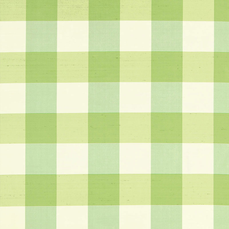 Montgomery Silk Plaid fabric in parrot color - pattern number 3455002 - by Schumacher in the Calypso collection