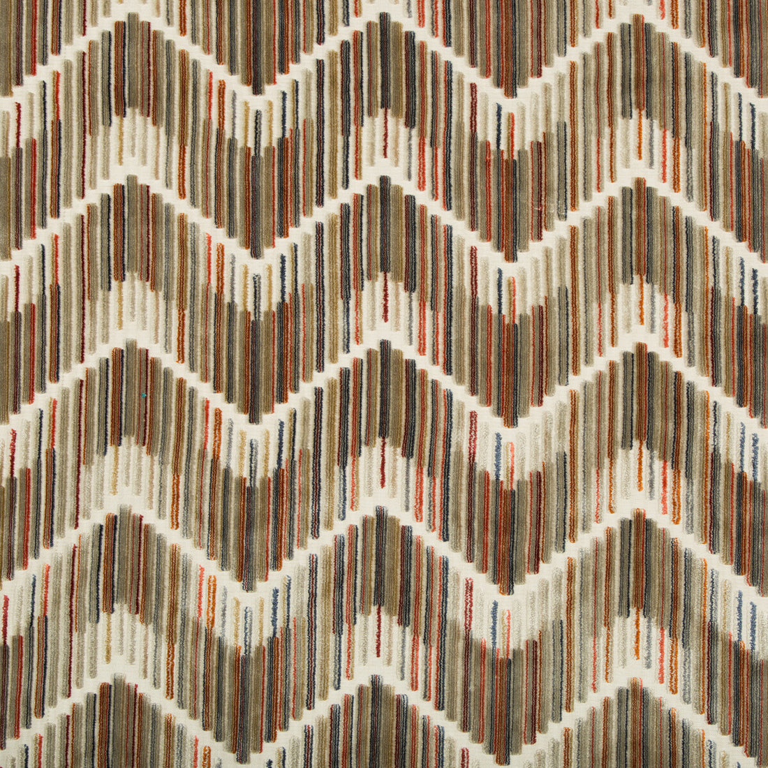 Highs And Lows fabric in amber color - pattern 34553.24.0 - by Kravet Couture in the Artisan Velvets collection