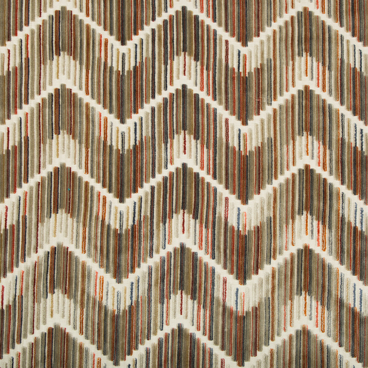 Highs And Lows fabric in amber color - pattern 34553.24.0 - by Kravet Couture in the Artisan Velvets collection