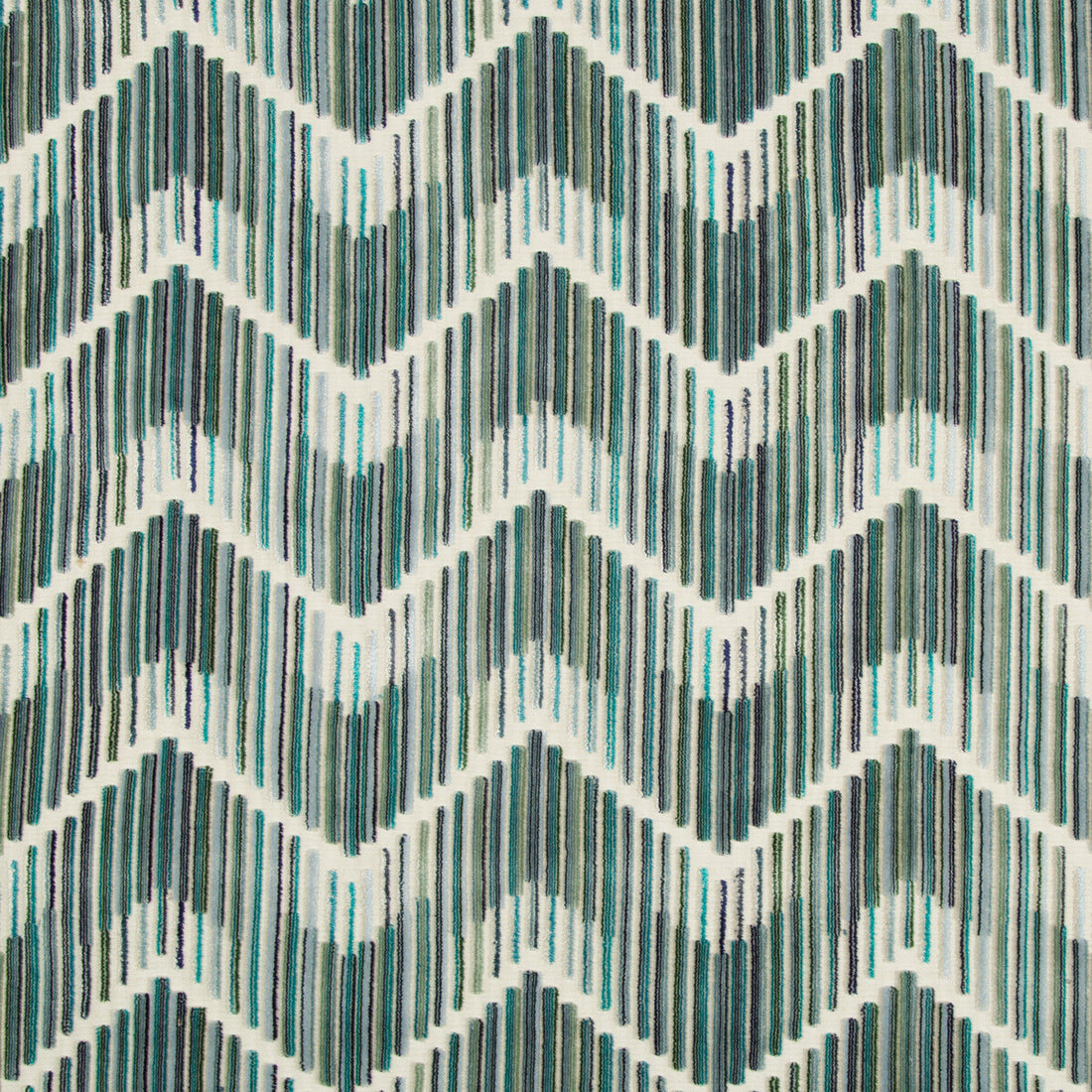 Highs And Lows fabric in peacock color - pattern 34553.5.0 - by Kravet Couture in the Artisan Velvets collection