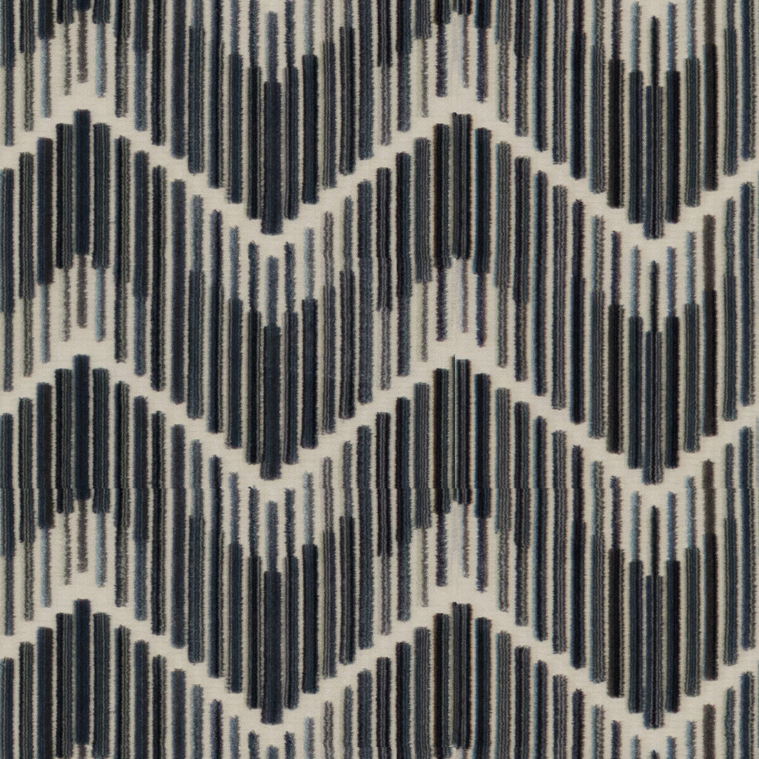 Highs And Lows fabric in steel color - pattern 34553.521.0 - by Kravet Couture in the Artisan Velvets collection