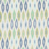 Sunara Ikat fabric in peacock color - pattern number 3471002 - by Schumacher in the Ashbury collection