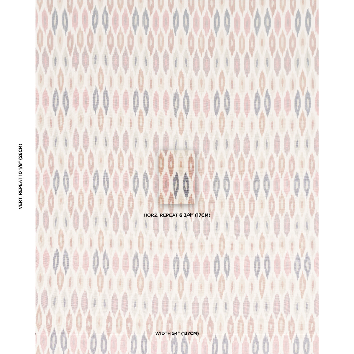 Sunara Ikat fabric in Sedona color - pattern number 3471003 - by Schumacher in the Ashbury collection