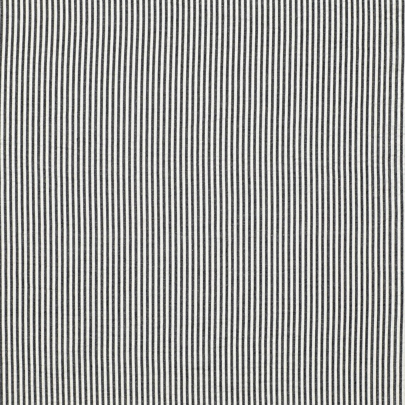 Bailey Seersucker fabric in black color - pattern number 3474003 - by Schumacher in the Sea Island Stripe collection