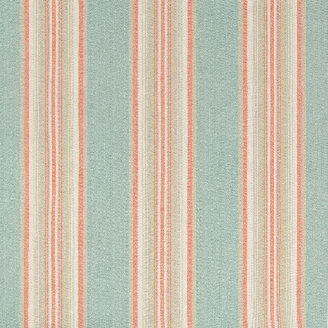 Lodeve Ticking fabric in capri color - pattern 35169.312.0 - by Kravet Design