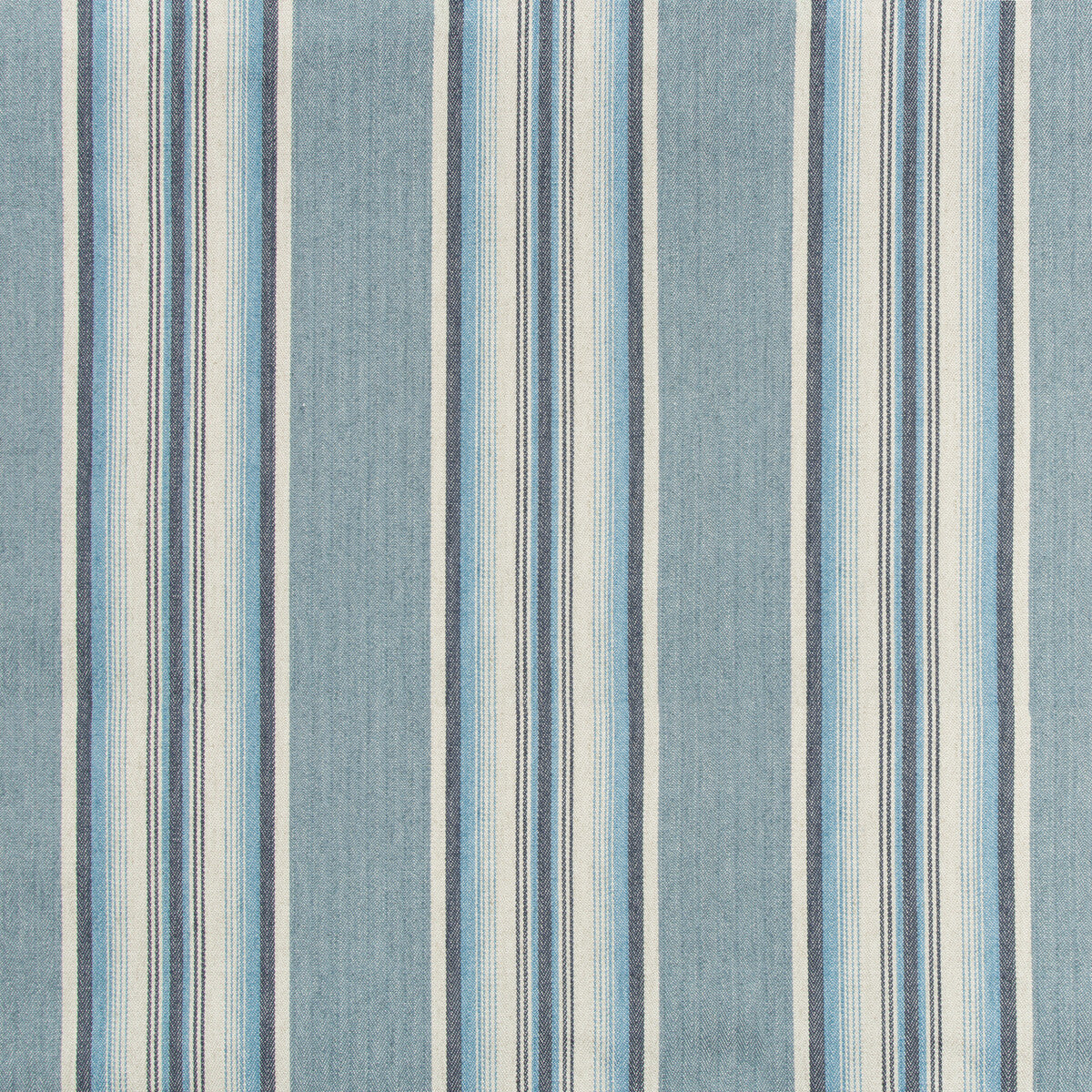 Lodeve Ticking fabric in cornflower color - pattern 35169.5.0 - by Kravet Design