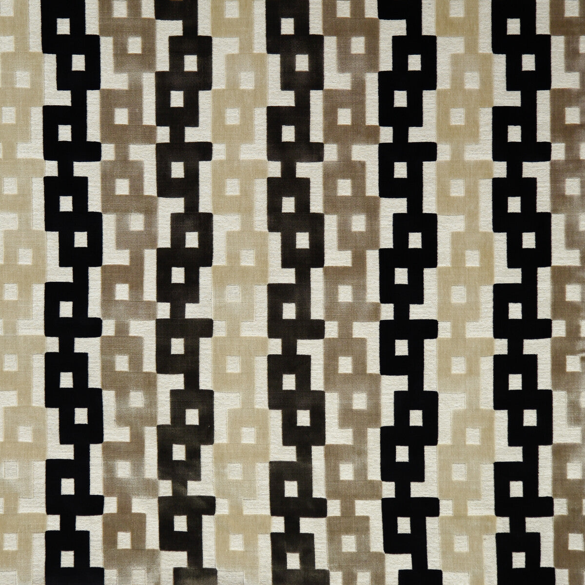 Chain Velvet fabric in onyx color - pattern 35856.816.0 - by Kravet Couture