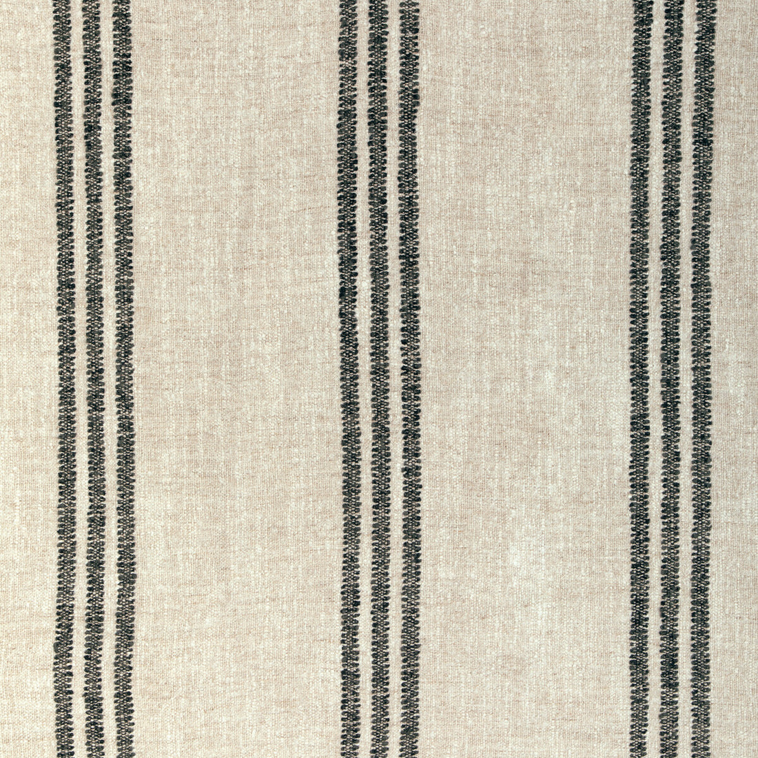 Karphi Stripe fabric in charcoal color - pattern 35860.816.0 - by Kravet Couture in the Atelier Weaves collection
