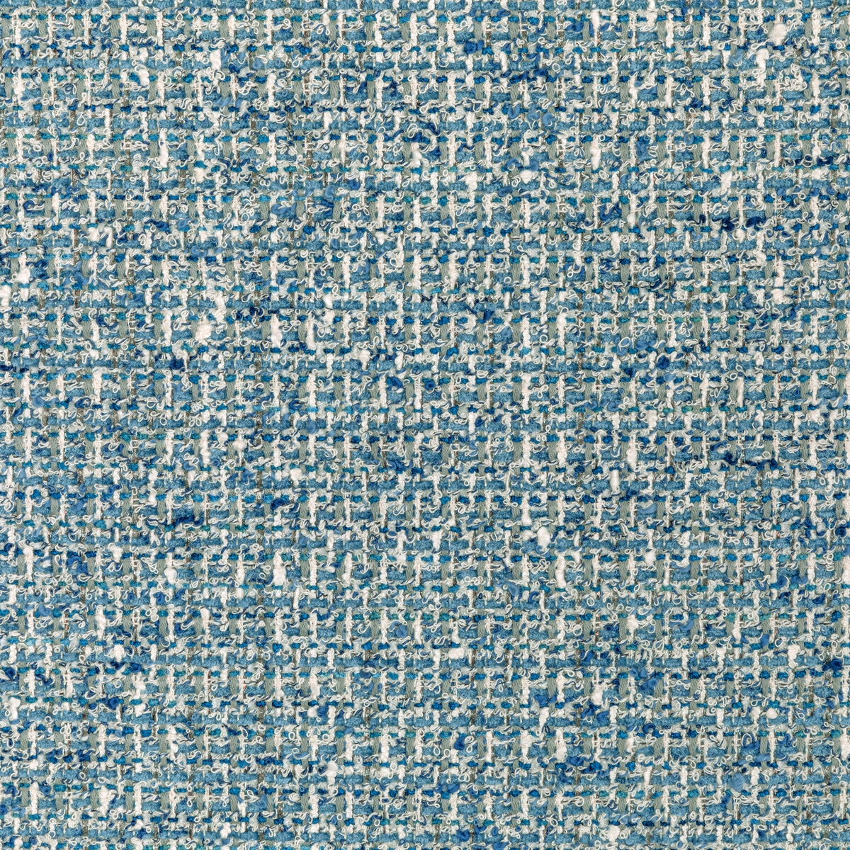 Atelier Tweed fabric in capri color - pattern 36101.51.0 - by Kravet Couture in the Luxury Textures II collection