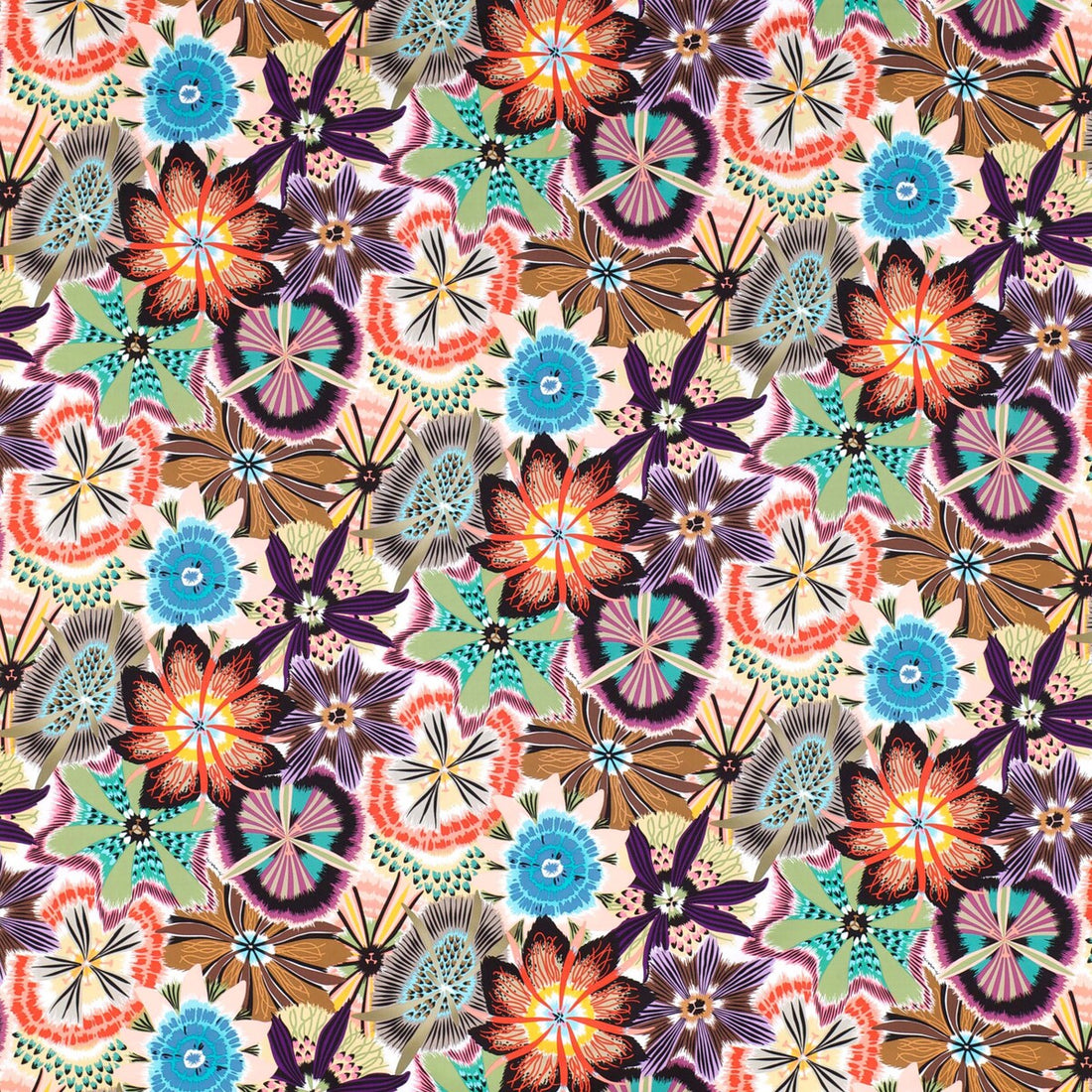 Passiflora fabric in t59 color - pattern 36181.510.0 - by Kravet Couture in the Missoni Home collection