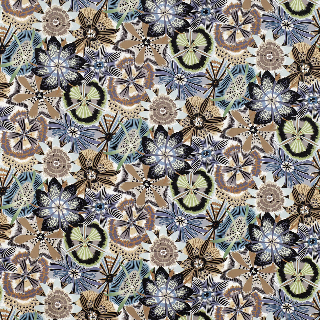 Passiflora fabric in t60 color - pattern 36181.615.0 - by Kravet Couture in the Missoni Home collection