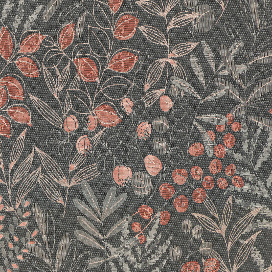 Lakeshore fabric in coral color - pattern 36274.1211.0 - by Kravet Contract in the Gis Crypton collection