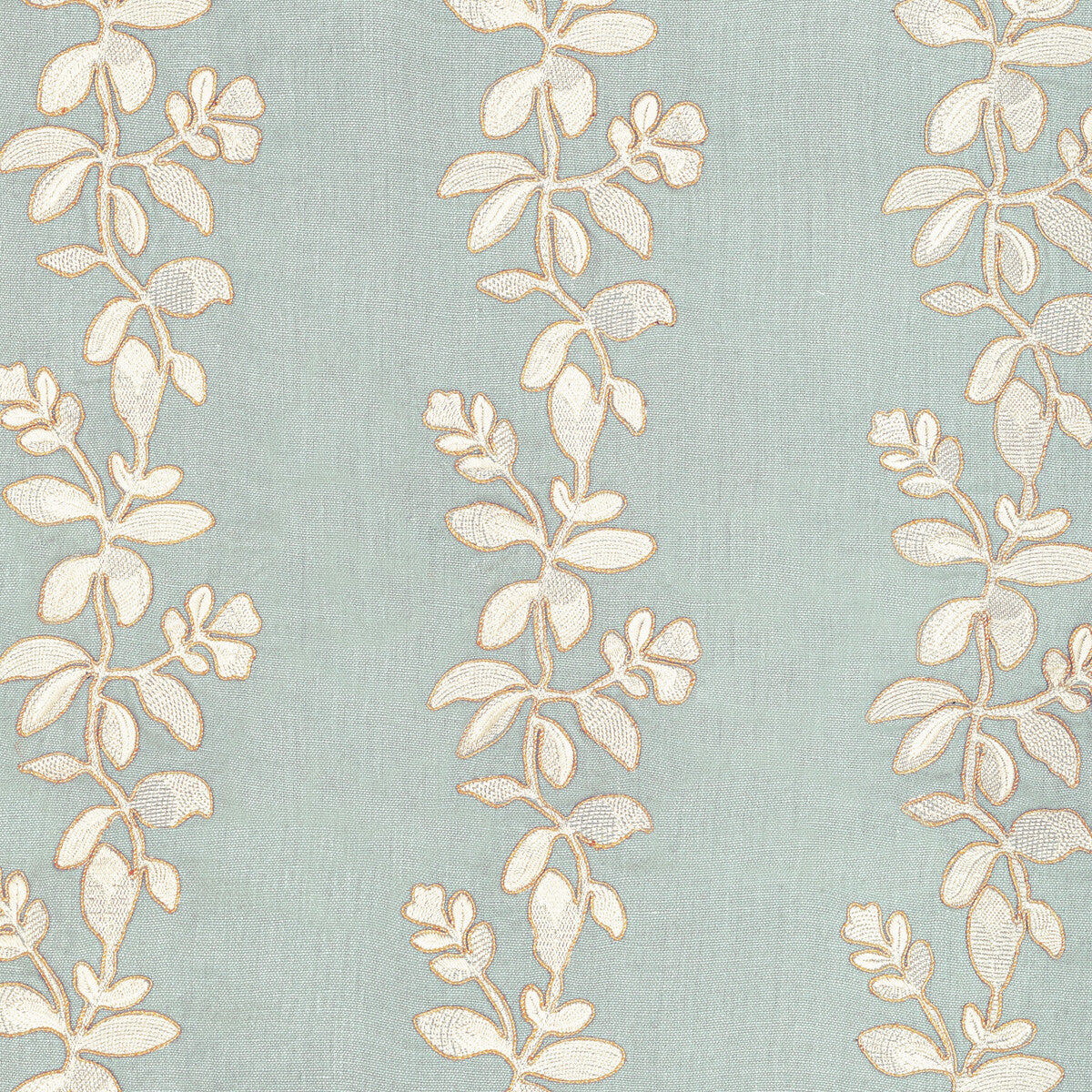 Gingerflower fabric in celeste color - pattern 36380.1615.0 - by Kravet Couture in the Barbara Barry Ojai collection
