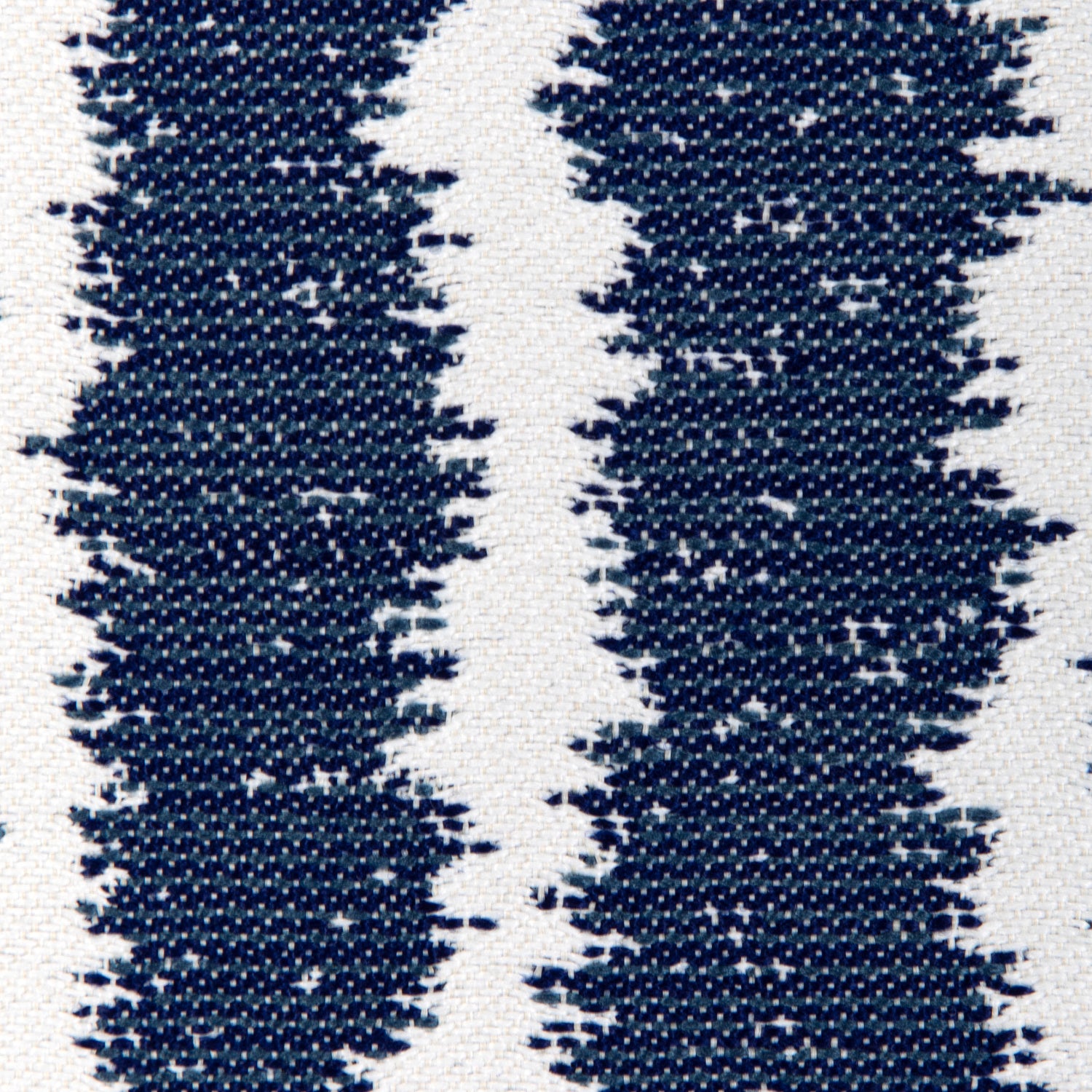Closeup detail view of Seaport Stripe fabric in marine color - pattern 36917.5.0 - by Kravet Couture in the Riviera collection
