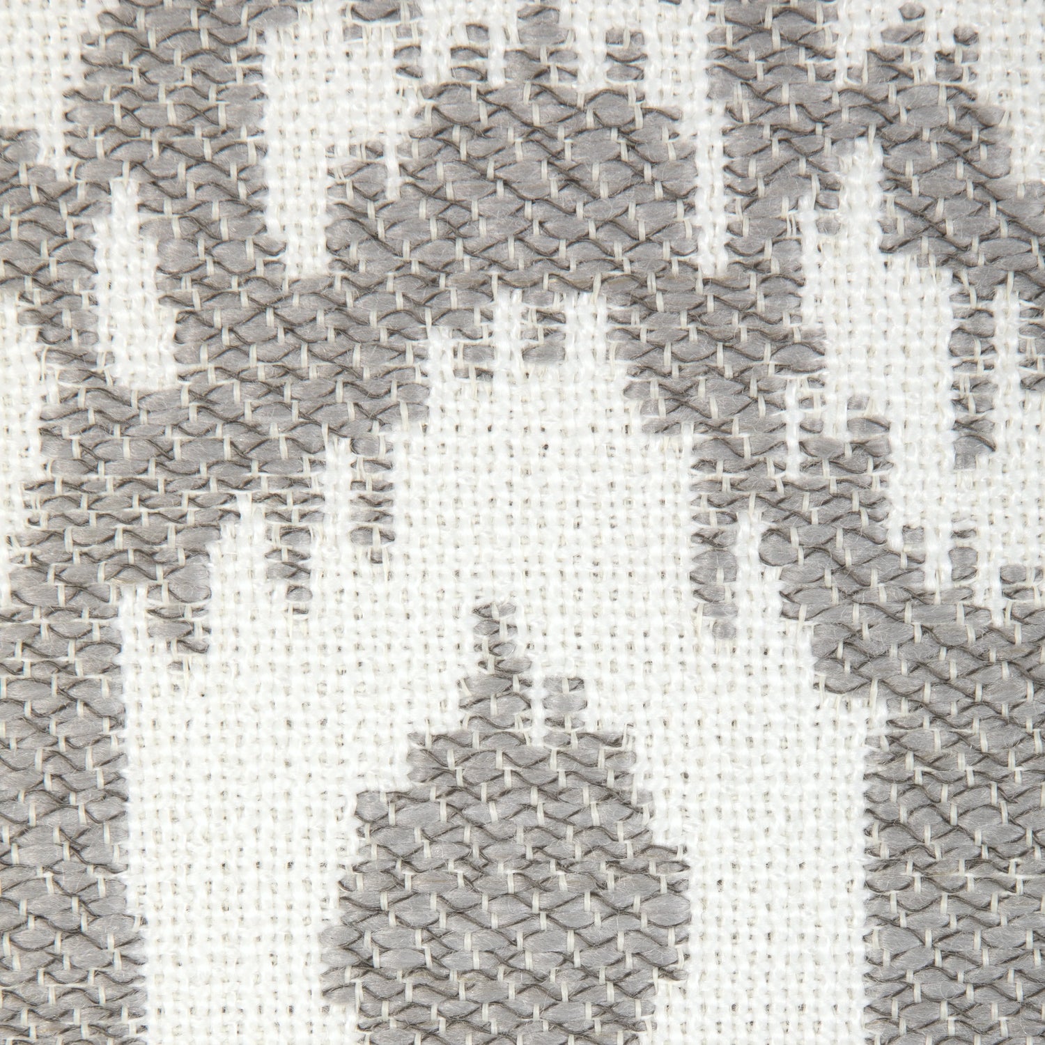 Closeup detail of Milos Damask fabric in charcoal color - pattern 36921.11.0 - by Kravet Couture in the Riviera collection