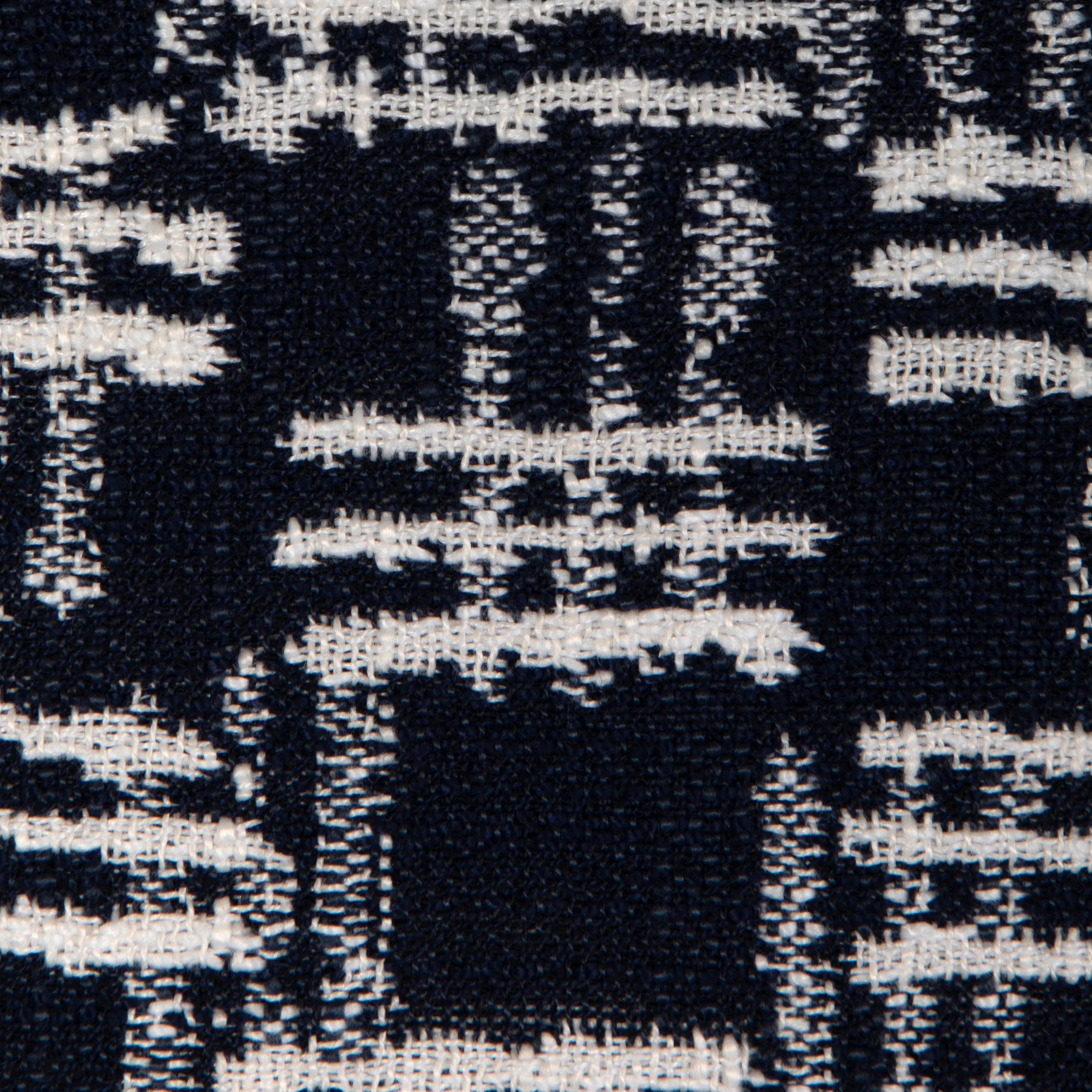 Closeup detail of Cross Waves fabric in ink color - pattern 36928.50.0 - by Kravet Couture in the Riviera collection
