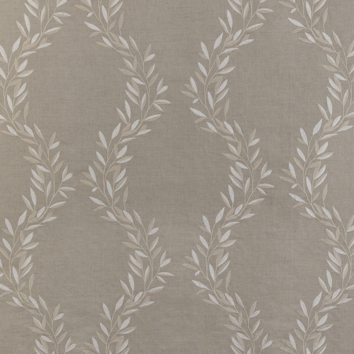 Leaf Frame fabric in linen color - pattern 36942.16.0 - by Kravet Design in the Alexa Hampton collection