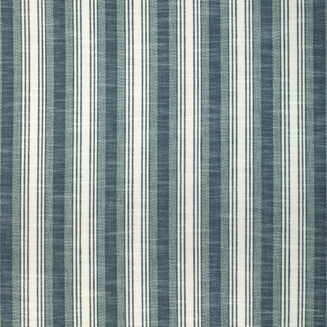 Sims Stripe fabric in marine color - pattern 37046.5.0 - by Kravet Design in the Thom Filicia Latitude collection