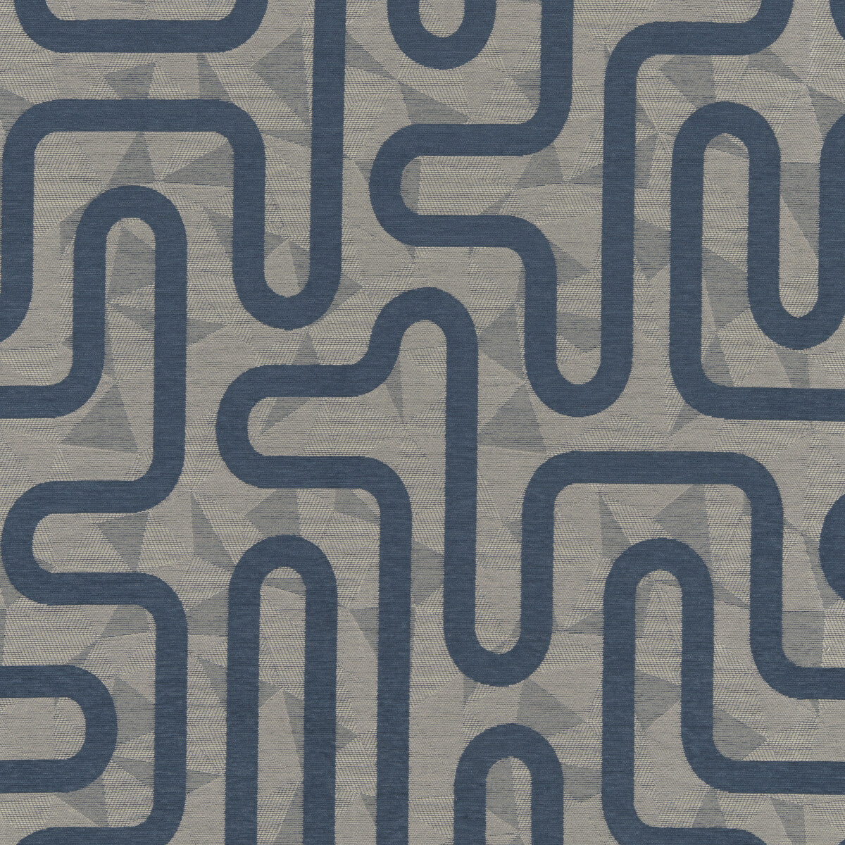 Roundabout fabric in midnight color - pattern number 37367.50.0 - by Kravet Contract in the Montage Weaves collection