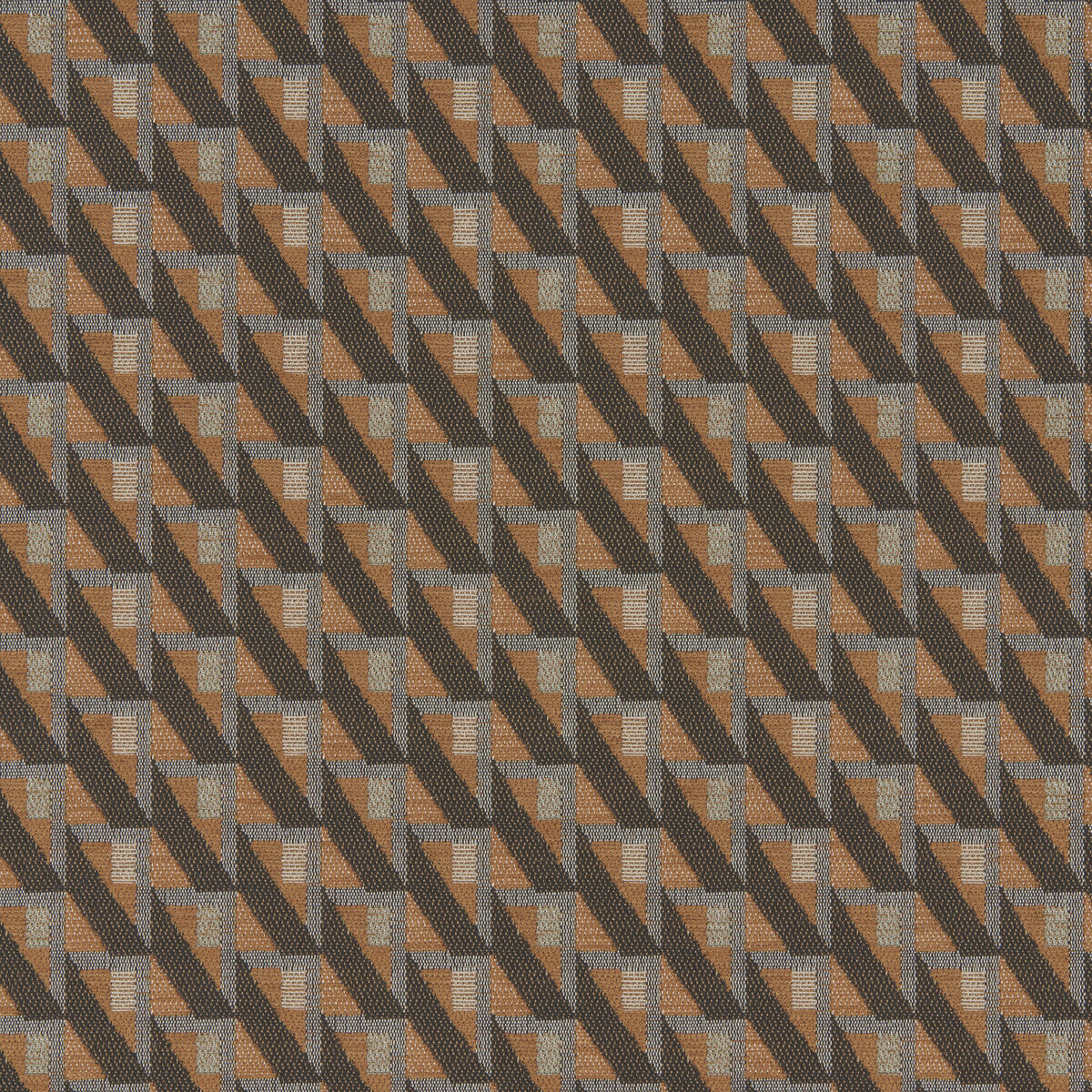 Square Root fabric in walnut color - pattern number 37369.611.0 - by Kravet Contract in the Montage Weaves collection