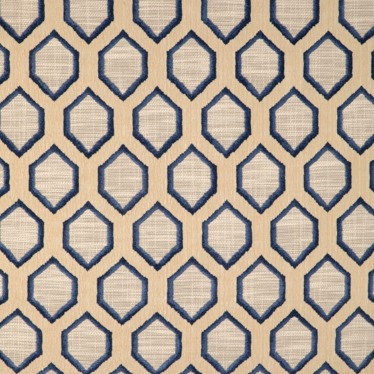 Waterlines fabric in indigo color - pattern number 37377.51.0 - by Kravet Design in the Barclay Butera Harbor Home collection