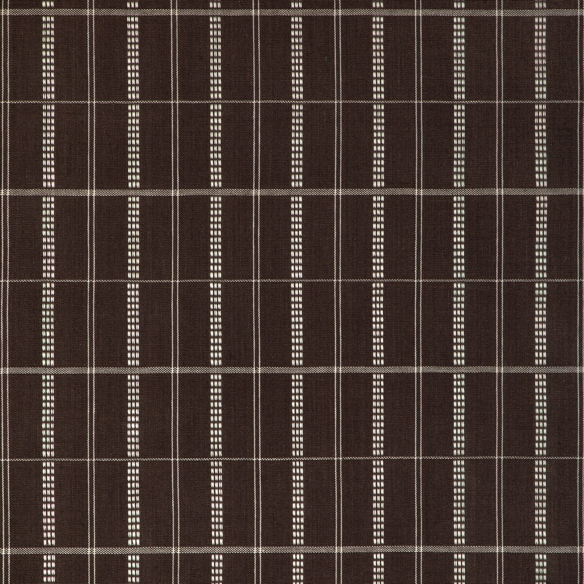 Agatti Check fabric in carob color - pattern number 37378.606.0 - by Kravet Couture in the Atelier Prints &amp; Weaves collection