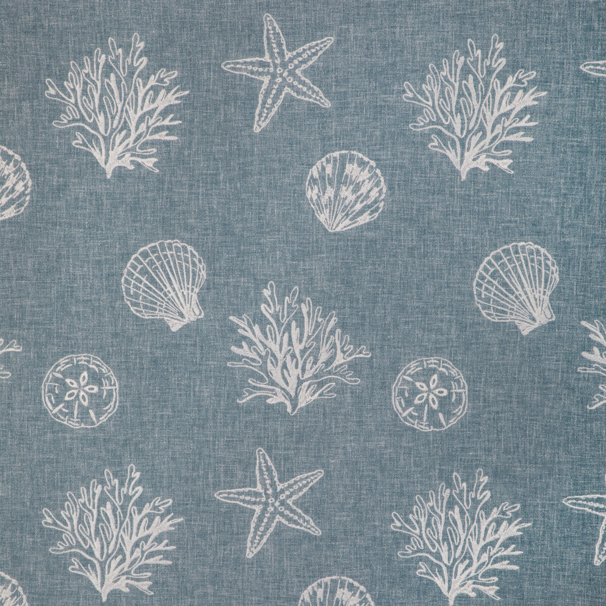 Shell Isle fabric in surf color - pattern number 37386.15.0 - by Kravet Design in the Barclay Butera Harbor Home collection