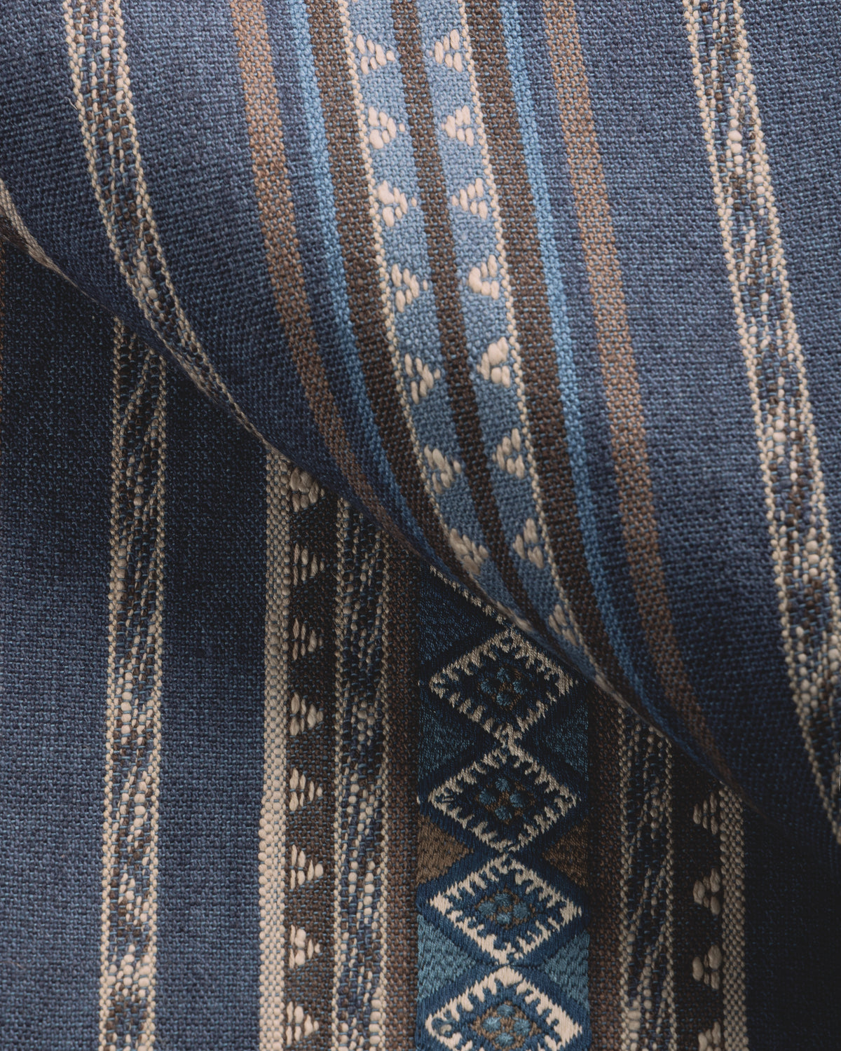 Canyon Road fabric in Indigo color - pattern number 37525.50.0 - by Kravet Couture in the Museum of New Mexico Folk Art Collection collection
