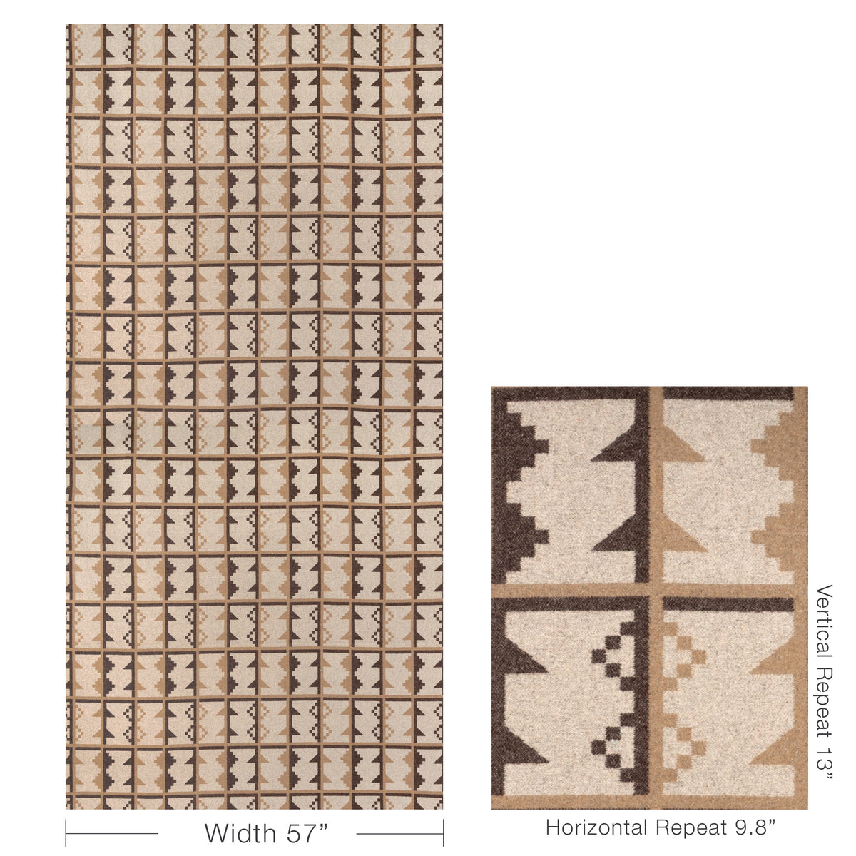 Valley Trail fabric in Flax color - pattern number 37526.16.0 - by Kravet Couture in the Museum of New Mexico Folk Art Collection collection